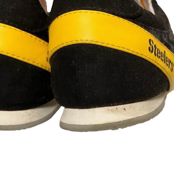 Pittsburgh Steelers Logo Pattern Zipper Canvas Sneakers - Picture 11 of 16